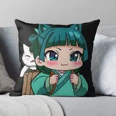 Almofada Diarios de uma Apotecária The apotecary Diaries Maomao e mestre Jinshi