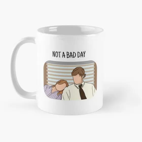 Caneca The Office Not a bad day Pam e Jim