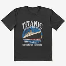 Camiseta Titanic navio filme 1912 RM Titanic infantil e adulto