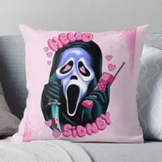 Almofada Ghost Face Scream Pânico decoração halloween gótica filme de terror horror