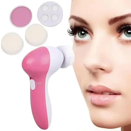 Massageador Rotativo Portátil de Rosto 5 Em 1 Limpeza Facial Massageadora Esfoliação Novo