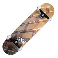 Skate Completo Street Iniciante Stick Gold Skate Montado Pronto para Usar Street Skate