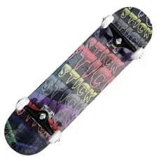 Skate Completo Street Iniciante Stick Colors Logo Skate Montado Pronto para Usar