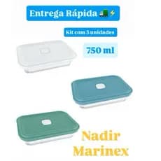 KIT 03 PEÇAS FACILITA 750ML - MARINEX / NADIR