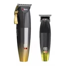 Combo Máquina Profissional de Cortar Cabelo Wmark Ng 222 Ng 311 Máquina de Acabamento Barba, Pezinho, Max Shaver  Max Barber