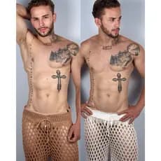 kit 2 calças arrastão praia calça tricô masculina calça Réveillon masculina praia