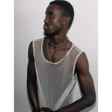REGATA MASCULINA COM TRANSPARENCIA REGATA MASCULINA ARRASTAO CAMISETA PRAIA
