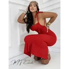 Vestido Longo Feminino Tubinho Colado Varias Formas Amarrar Costas Elegante Com Bojo Levanta BumBUm