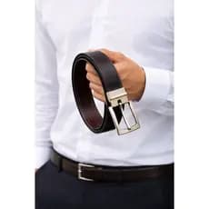 cintos para homens masculino negocios casual luxo cintos de metal couroo dupla face P ao  plus size