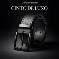 cinto masculino de luxo couro premium elegante social resistente fivela preta alta qualidade