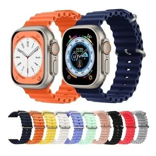 Pulseira de Silicone Para Apple Watch Ultra 42mm a 49mm Ocean