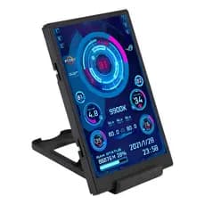Mini Monitor Secundário 3.5 IPS USB-C Tela Monitoramento PC Gamer CPU GPU RAM Temperatura S/ Aida64 Plug & Play