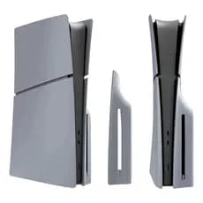 Capa Case Carcaça Para Ps5 Slim Cinza Substituição Rígida Com Disco Sem Disco
