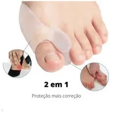 Protetor de Joanete de Silicone Ortopédico Pé Macio Confortável Par Corretor Hallux Valgus Palmilha
