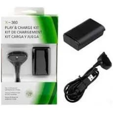 Bateria Xbox controle 360 kit cabo carregador preço atacado envio rápido.