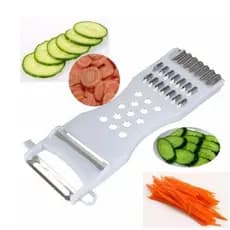 Descascador Fatiador cortador ralador De Legumes E Frutas 5 Em 1 Descascador e Fatiador com 5 tipos de cortes diferentes em um só produto
