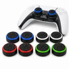 Kit 8 Grip Protetor Analógico PS5 PS4 PS3 Xbox One Controle Gamer