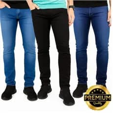 Kit Calças Jeans Masculina Premium Slim Fit Elastano Confortável Trabalho Casual