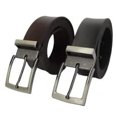 Cintos Masculino Couro Sintético Social Esporte Fino com Fivela de Metal