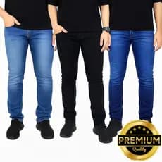 Kit Calças Jeans Masculina Slim com Elastano AREL – Conforto e Durabilidade