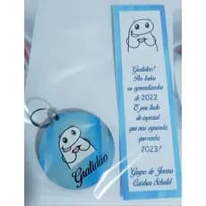 5 chaveiros mdf+marcador de página personalizado
