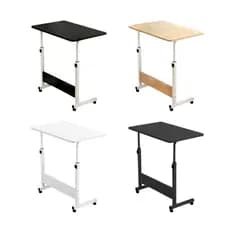 Mesa Lateral Ajustável Com Rodinhas Para Notebook Sofá