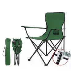 Cadeira Multiuso Verde Para Camping Praia Pescaria E Muito Mais