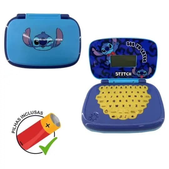 Laptop Infantil Educativo Candide Disney Stitch Bilíngue ( 03 a 06 anos)