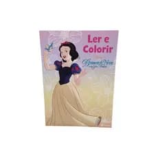 Livro Infantil Ler e Colorir Branca de Neve 8 Páginas