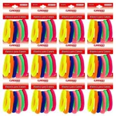 Elástico para Cabelo Lacinhos Coloridos 72 pçs  GD 6455