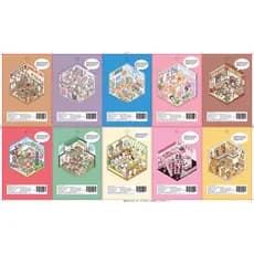 KIT10 Adesivos 3d Miniatura 10 grande Cenário De Paisagismo Kawaii Fofo DIY Scrapbooking + Pinça