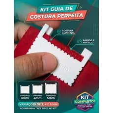 Kit Guia de Costura com espassamento perfeito e melhor suporte para costurar 3mm 4mm 5mm