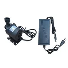 Bomba de Água Solar Aquários Vazão 800L/H DC 24V 19 Watts Motor Sem escova + Fonte Bivolt