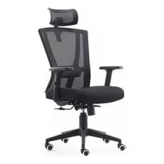 Cadeira De Escritório Presidente Diretor Ergonomica Com Tela Preto Tela