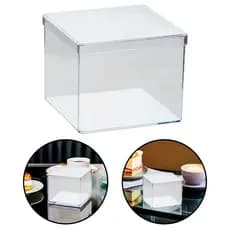 KIT Caixa Acrilica 10x10x8 Lembrancinha Brindes Cake Box Lembranças casamento Brinde