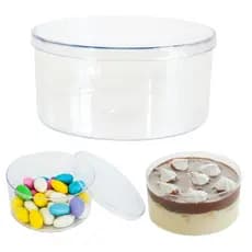 Kit 50 Cake Box Redonda 10x5 Transparente 375ml | Sobremesas, Docinhos, Artesanato e Temperos