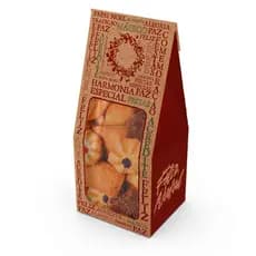 10 Saco Papel Natal c/ Visor e Alça Kraft – Embalagem p/ Doces, Biscoitos