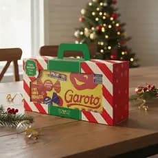 10 Caixa para Bombom Maleta Natal Jesus Embalagem de presente para chocolate