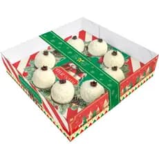 10 Caixa Guirlanda para Brigadeiros Natal Embalagem de Presente