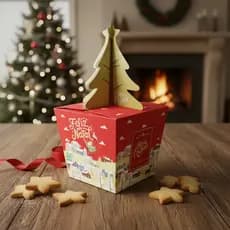 KIt 10 CAIXA DE PAPEL PINHEIRO NATAL JESUS EMBALAGEM