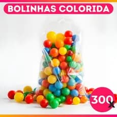 300 Bolinha Plástica Colorida Piscina Liquidação Bolinha 76mm