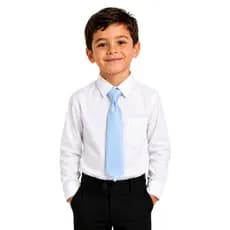 Gravata Infantil Slim Fit Com Nó Pronto, Várias Cores Mp255