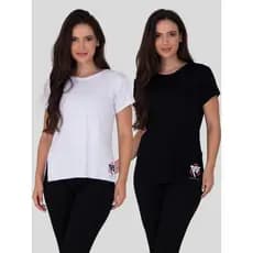 Kit 2 Blusas Feminina Comprida De Academia FITNESS