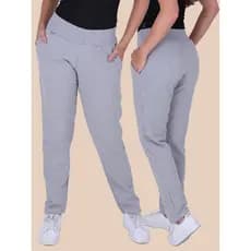 Calça Feminina de Moletom Inverno de Algodão Peluciada com Bolsos