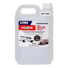 Veda Baú Alumínio Impermeabilizante Lona Líquida Cor Cinza Galão 5 L Telhados Motor Home Construção.