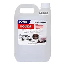 Impermeabilizante Lona Líquida Incolor Galão 5 L Veda Vazamento Telhados Construção Deck De Piscina.