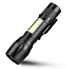 Lanterna tática recarregável mini Com Led E Zoom Recarregável Usb Lanterna De Mao com zoom e a prova de água