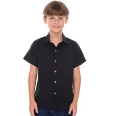 Camisa Camiseta Blusa Social Infantil Masculina Tam 6 8 10 12 14 Algodão Elegante Casual Festa