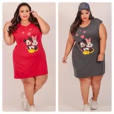 Vestido Feminino  Pluz Size  Regata  Estampado G1 G2 G3 G4 G5 Promoção
