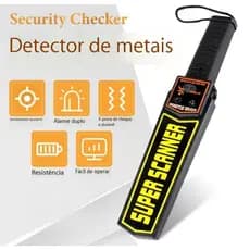 SCANNER Segurança e Diversão Garantidas com o Detector de Metais Portátil de Alta Sensibilidade!